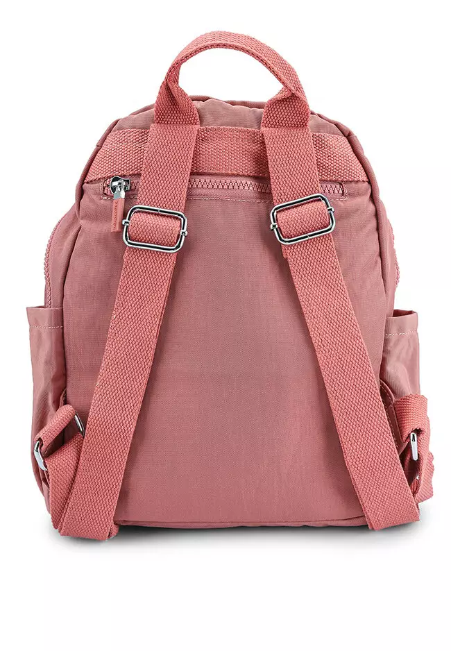 Crinkled Nylon Small Backpack