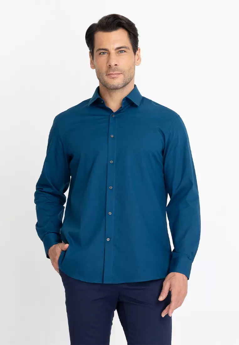 Teal outlet dress shirt