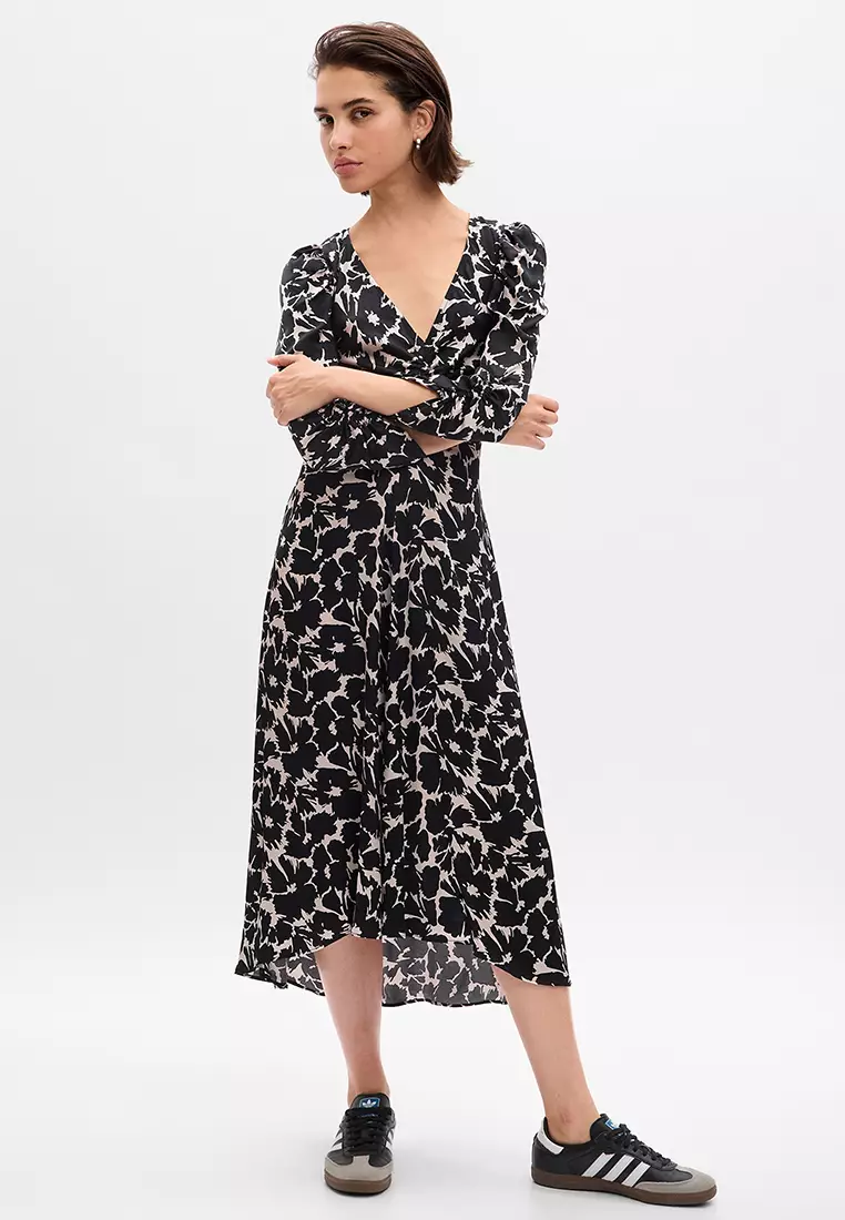 GAP Ruched Midi Dress 2024 Buy GAP Online ZALORA Hong Kong