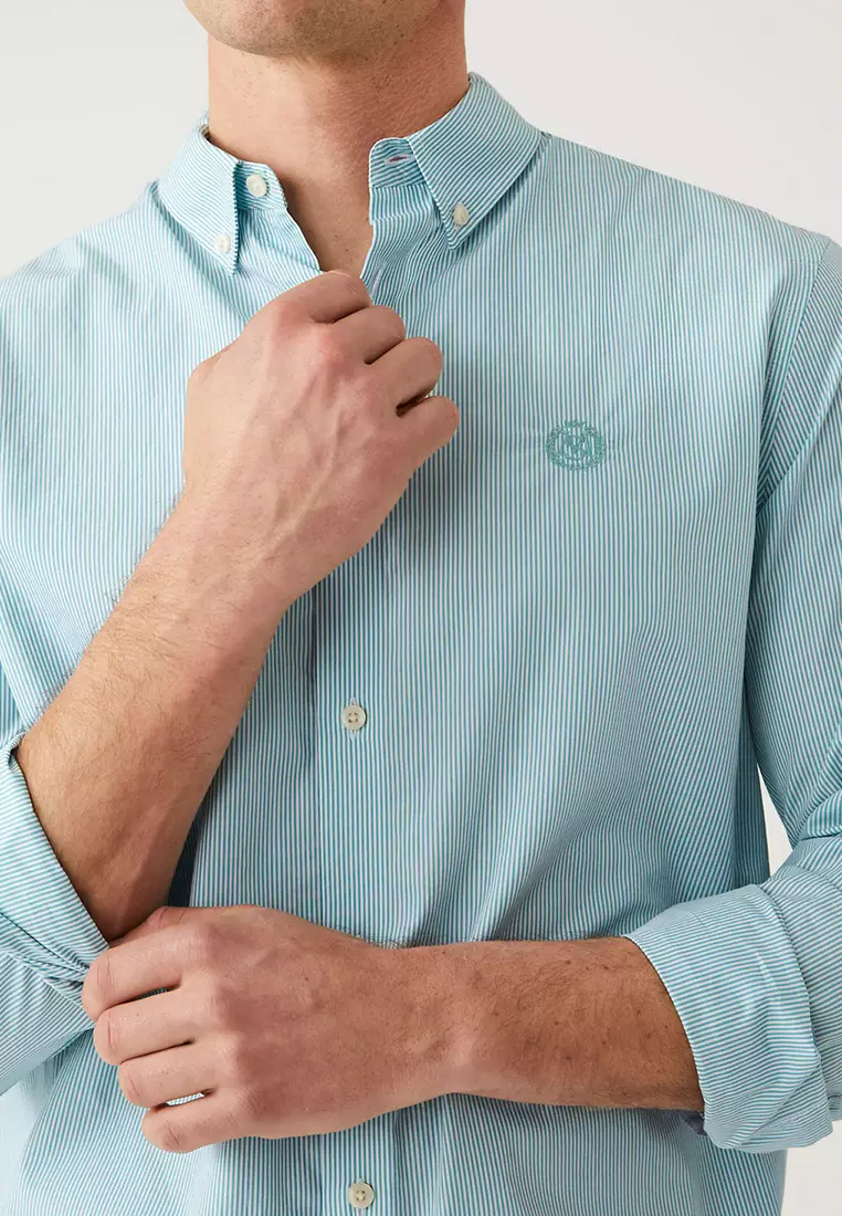 Pure Cotton Striped Shirt