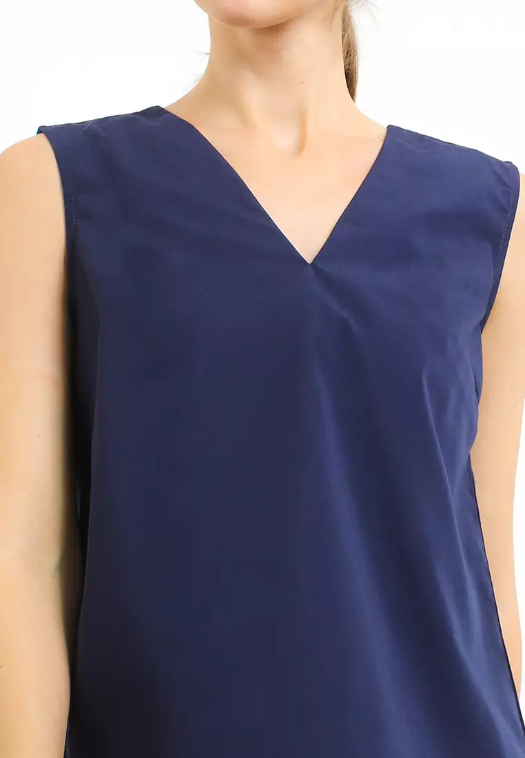 V-Neck Sleeveless Blouse