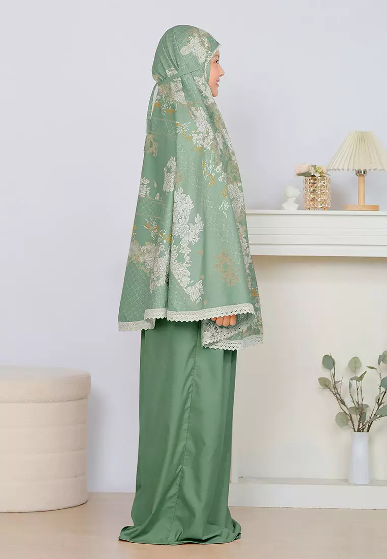 Cotton Bee - Mukena Motif Ananta Sarimbit Prayer Set 2in1 Remaja