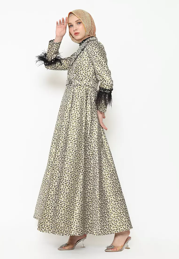 Bibiq Gamis Satin Jacquard