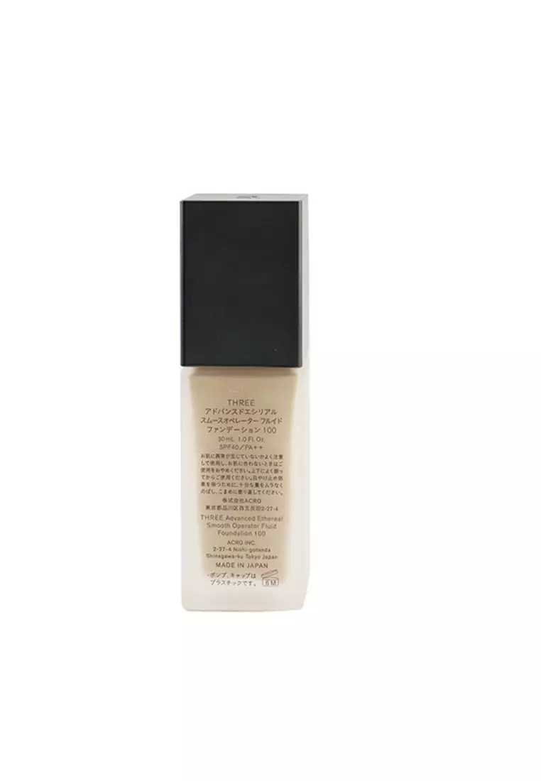 Three - Advanced Ethereal Smooth Operator Fluid Foundation Spf40 - # 100 30ml/1oz