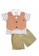 Toffyhouse white and orange and beige Toffyhouse Beary Cute Teddy Vest T-shirt & Shorts 2E1A2KAD09E789GS_1