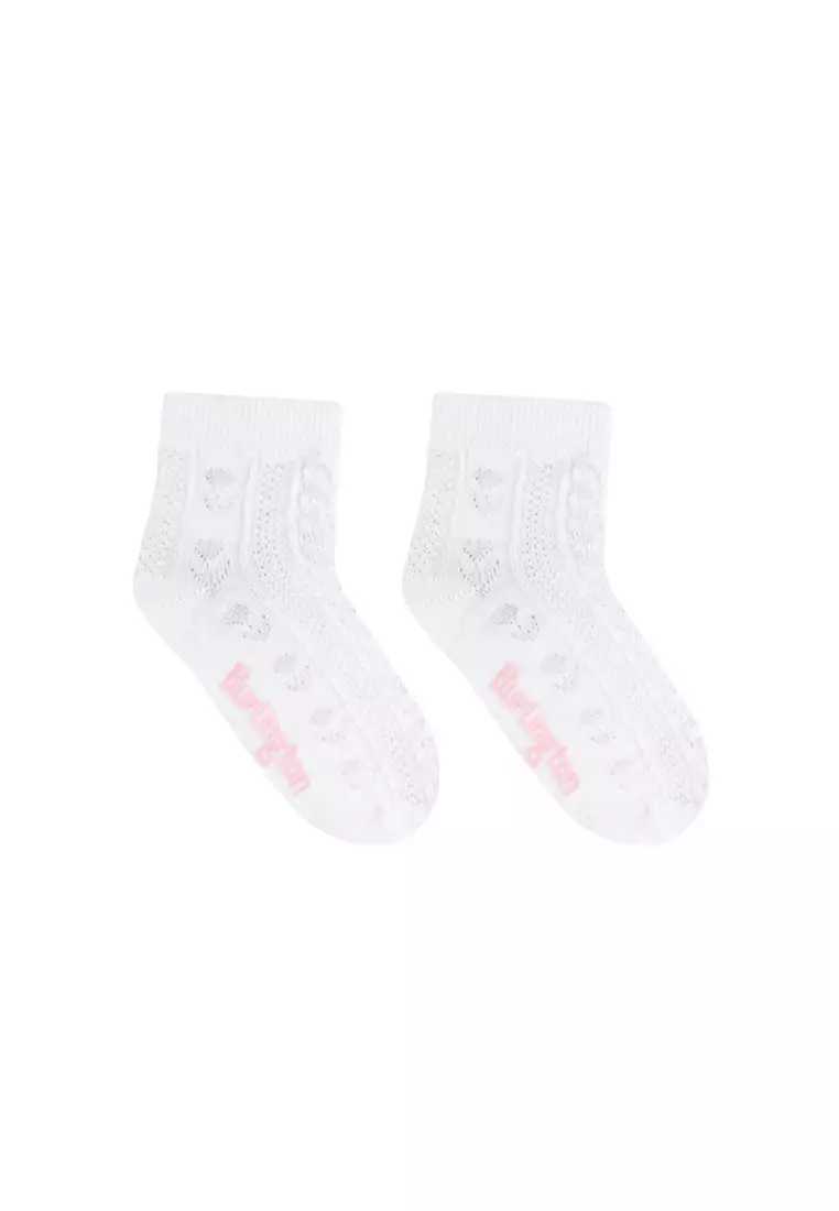 Burlington Children's Embossed Cotton Thin Casual Ankle Socks 3 pairs in a pack BGCMG1