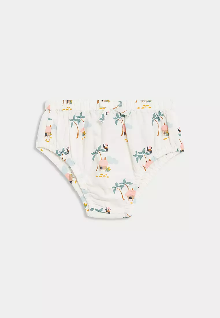 2pc Pure Cotton Palm Tree Dress Outfit