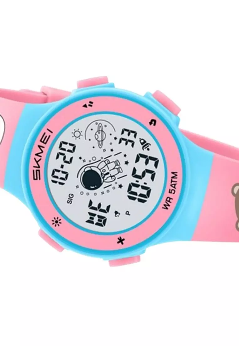 Jam Tangan Digital Anak Sporty Bear ORIGINAL - Pink