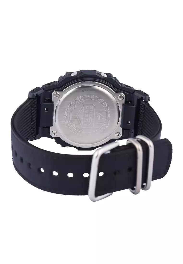 Jam Tangan Digital Pria Casio G-Shock DW-5600BCE-1D - Black Canvas Strap
