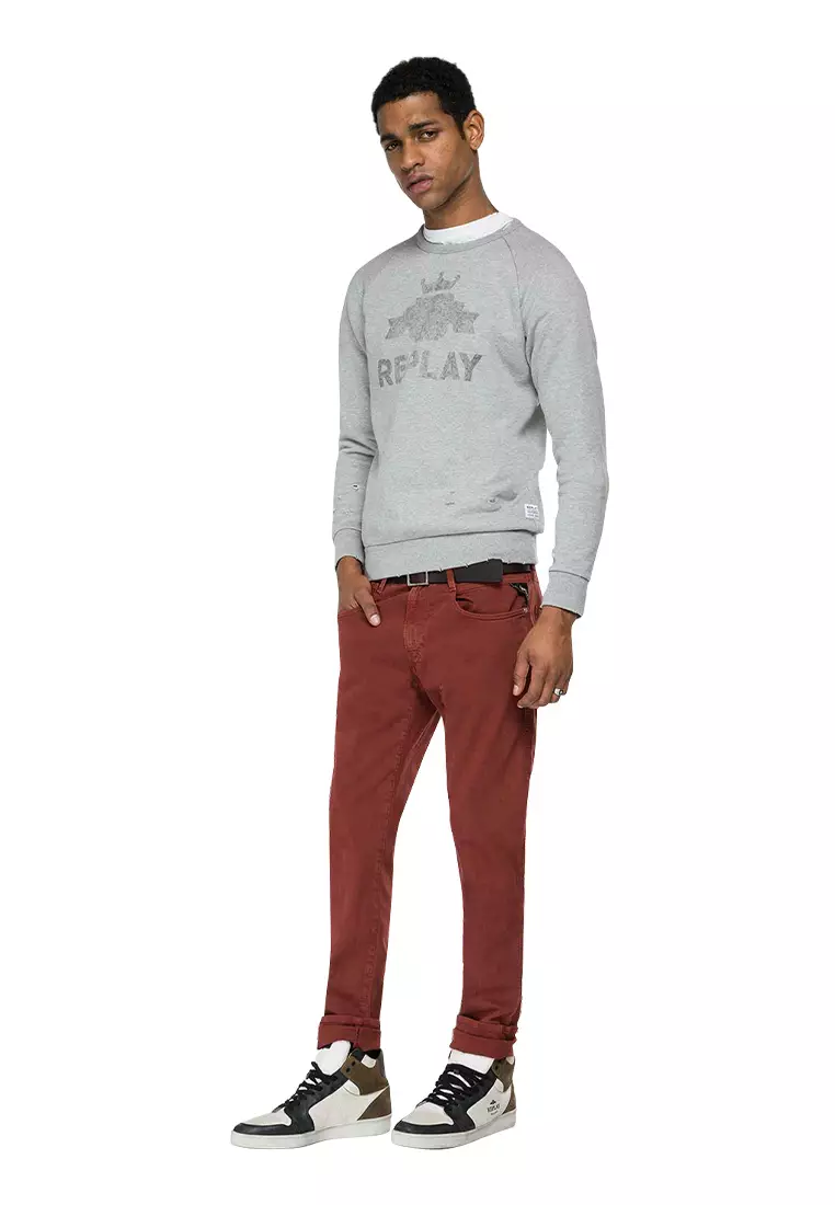 Red polo crewneck best sale sweatshirt