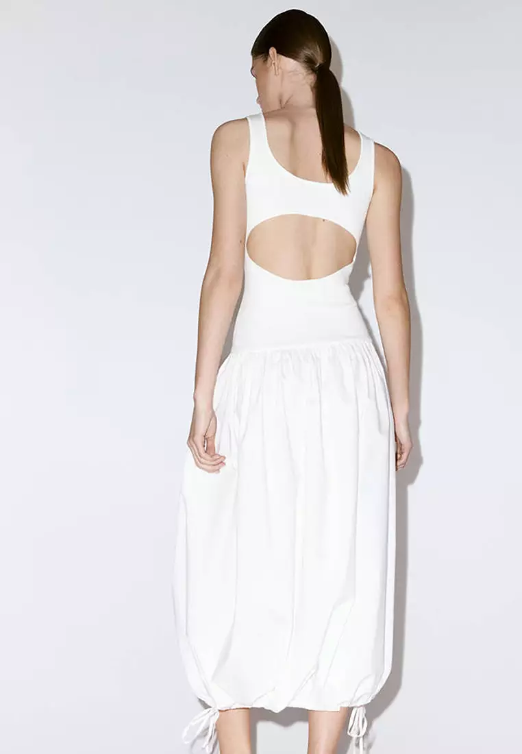 Knitted Dress With Open Back