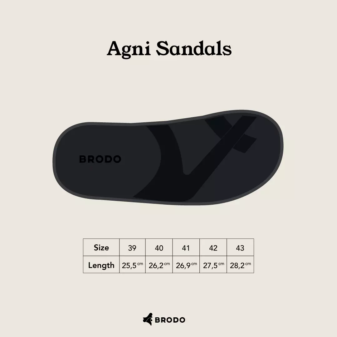 BRODO - Sandals Agni Dark Choco BS