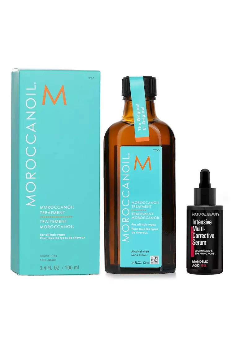 MOROCCANOIL - Moroccanoil Moroccanoil Treatment - Original (For All Hair Types) 100ml X Natural Beauty Intensive Multi-Corrective Serum - Mandelic Acid 18% (Exp Date: 12/2025) 35ml 2pcs
