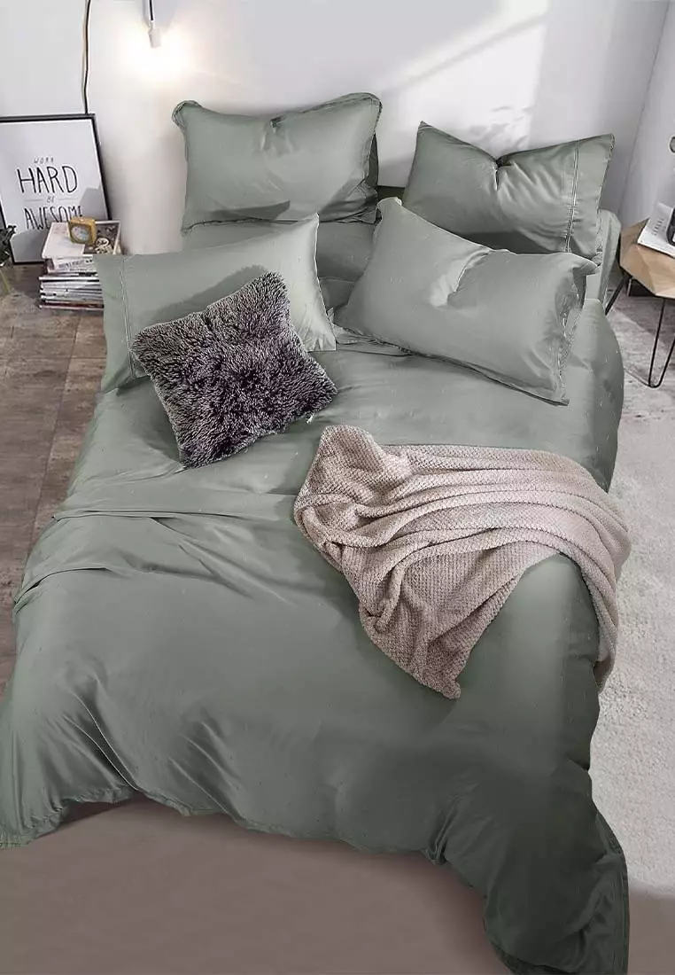 Buy HOOGA HOOGA Olav D Barklay Quilt Cover Set Forest Fog Online