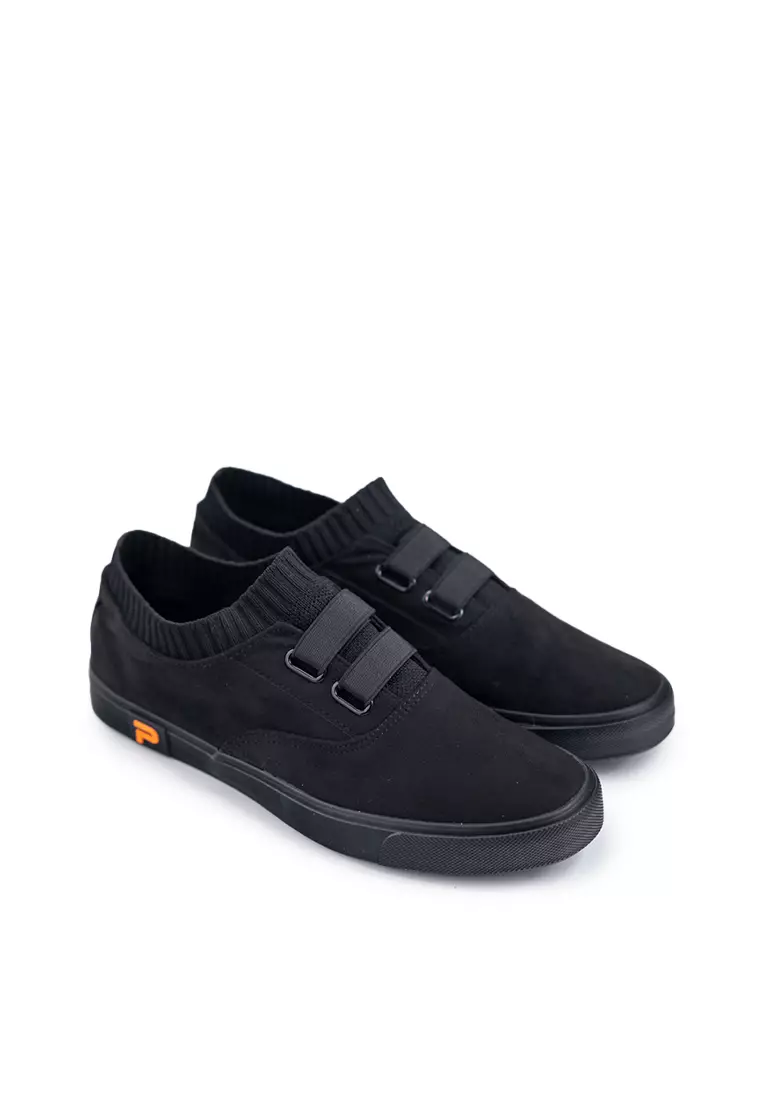 Paulmay Sepatu Slip on Pria Nagoya - Black