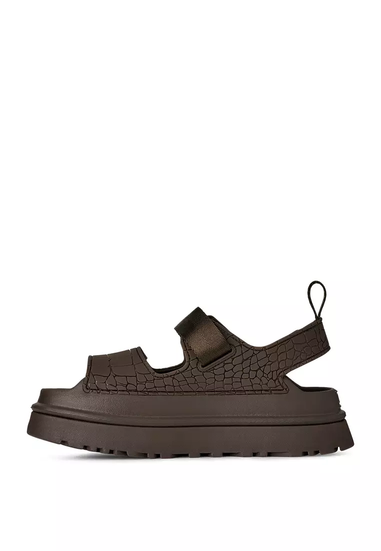 Women's GoldenGlow Embossed Sandal - Dense Smoke (1175311-DNSS)