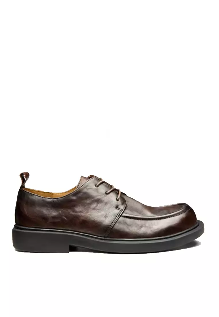 Discount on Twenty Eight Shoes  shoes - SKU: VANSA Top Layer Cowhide Lace-up Casual Shoes VSM-C694