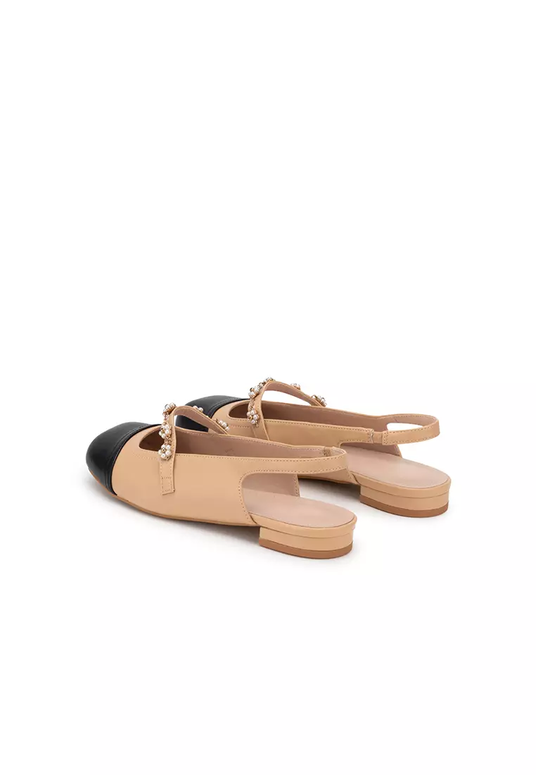 STRAPPY MID HEEL SANDAL