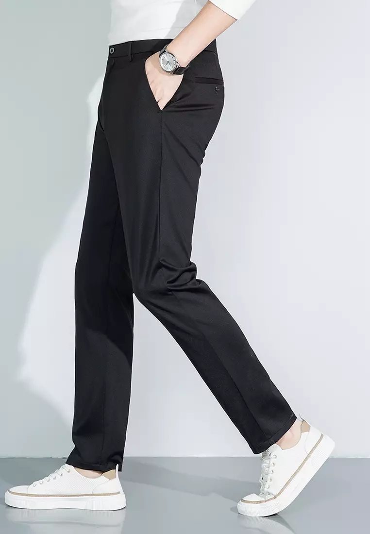 桑蠶絲小直筒西褲 WK-JBD905