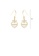 Glamorousky white 925 Sterling Silver Plated Gold Fashion Simple Heart Shell Earrings with Cubic Zirconia AB5C4ACBE5E95EGS_2