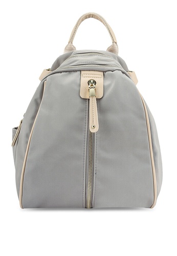 NUVEAU grey Oxford Nylon Backpack D974CACDA6125EGS_1