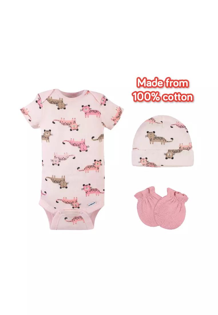 Buy Gerber Childrenswear Gerber Baby Girls Leopard (pink with allover