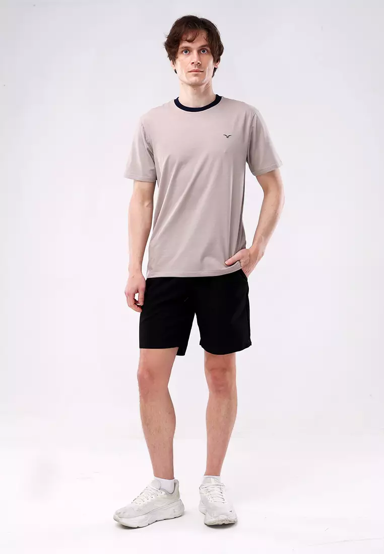 Round Neck Crazylines Short Sleeve