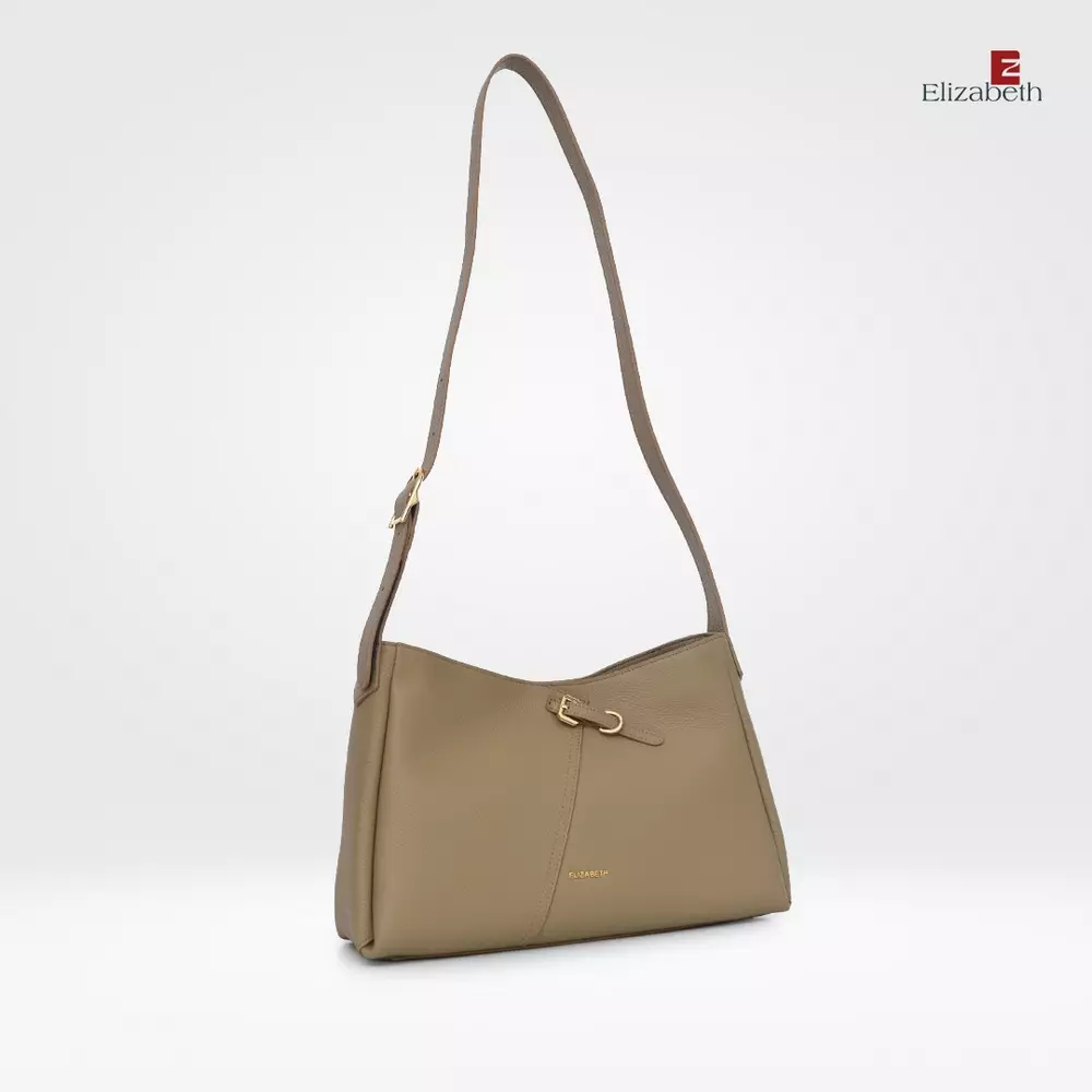 Tas Elizabeth Genuine Leather Sling Bag 0720-0526 Khaki