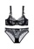 XAFITI black Women's French Style Summer Sexy See-through Lace Lingerie Set (Bra and Underwear) - Black C40E0USB1E8058GS_1