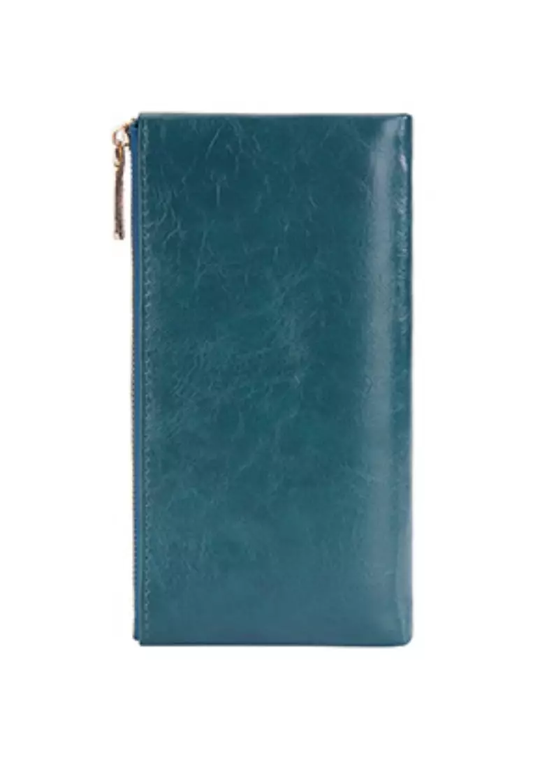 Dompet Wanita Panjang Motif Polos Bahan Kulit PU Leather Premium Quality ORIGINAL