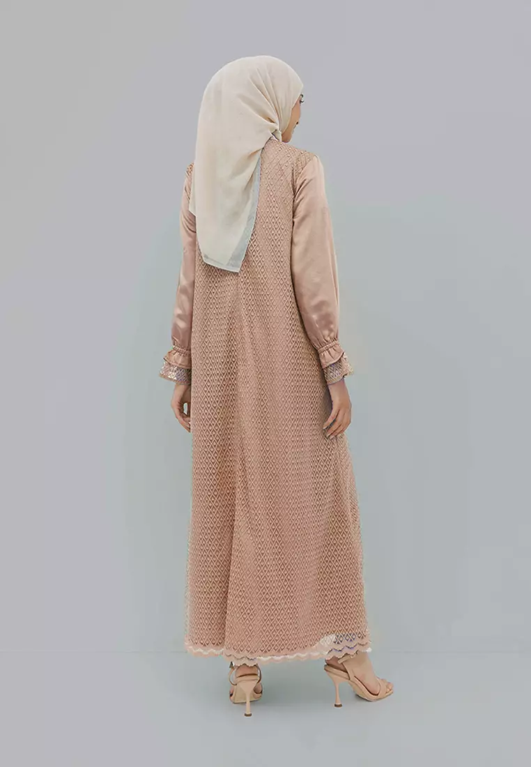 Geela Official - Alesha Two Set Dress Brown (G.4299)