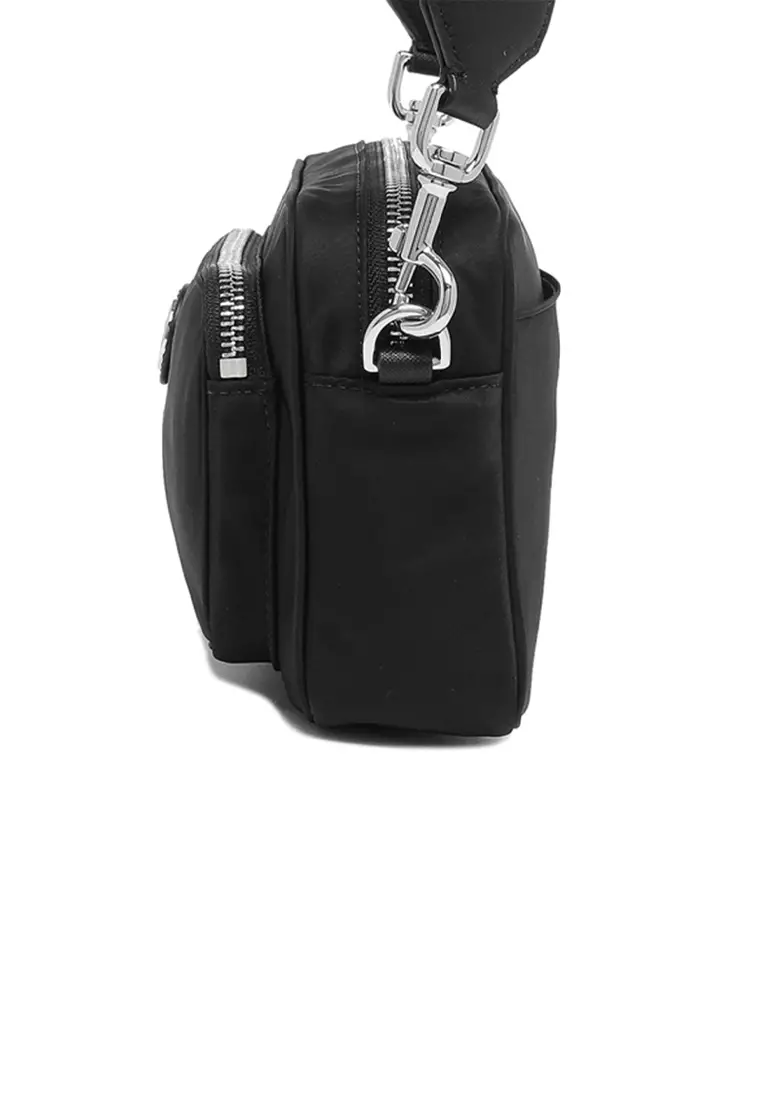 Nylon Mini Crossbody/Sling Bag Black 84996