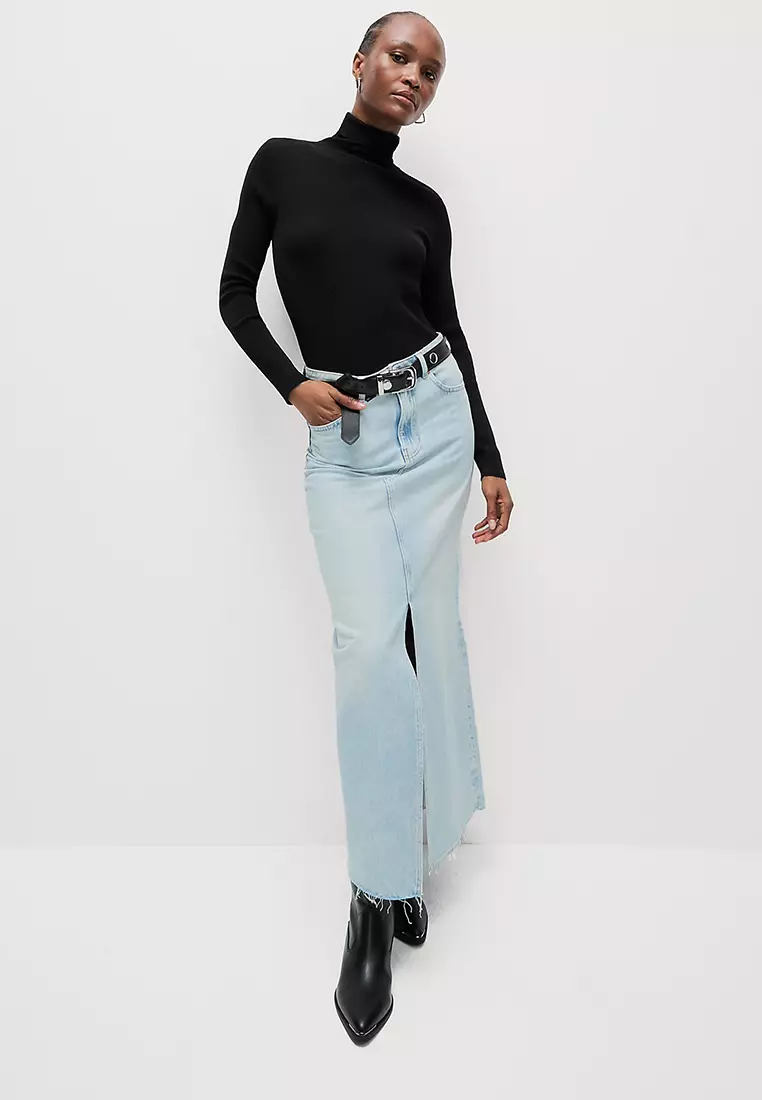 Ribbed Roll Neck Jumper