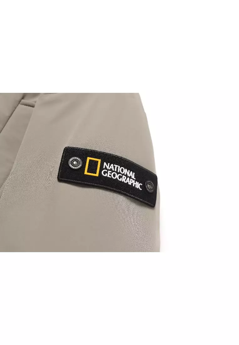 男女同款BELUGA毛邊中長版連帽羽絨外套