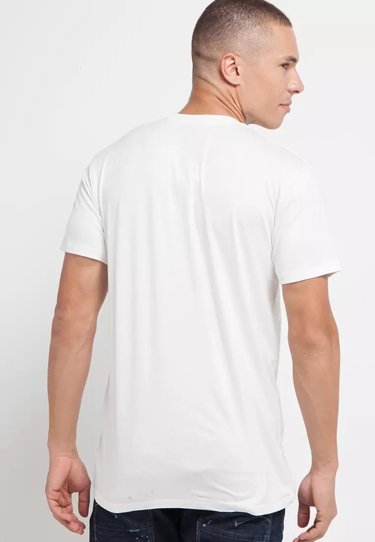 MTG56 hazi dakir kaos pria unisex putih