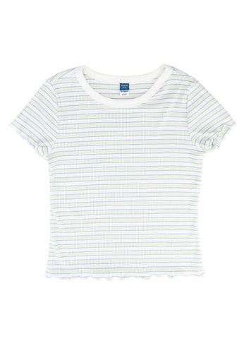 Old Navy white Short Sleeves Striped Tee 52E67KAB3F391AGS_1
