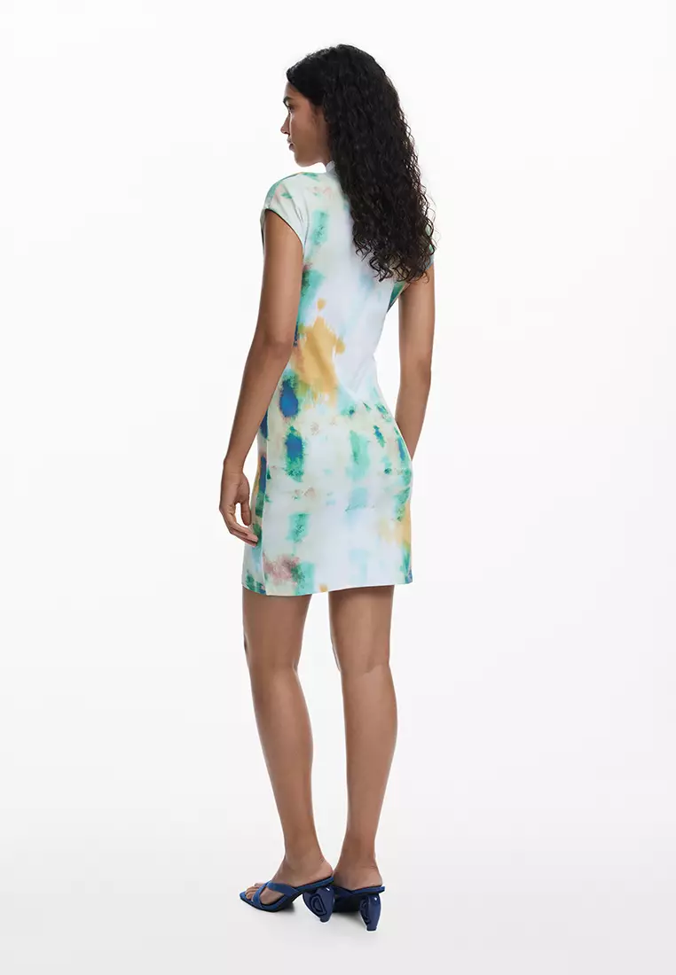 Short floral sheath dress