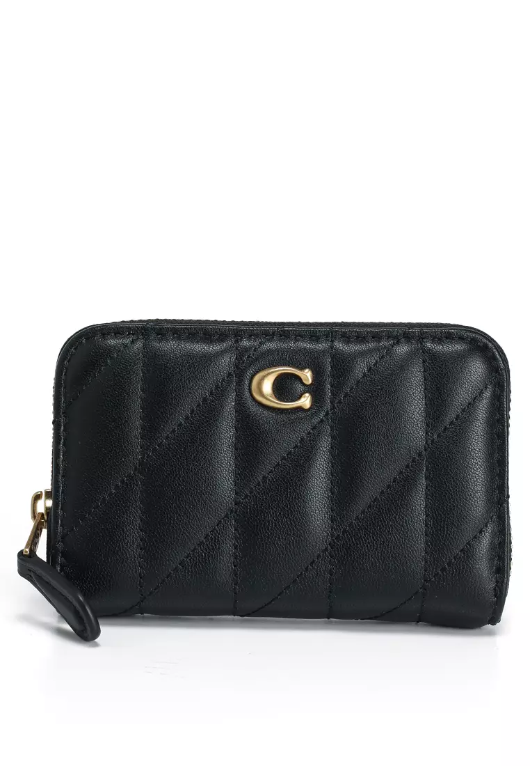 Coin Purse Small Coach Wallet Black Coach Signature Trifold Wallet - Main Image