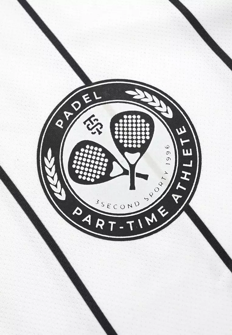 3Second Men's Collar T-Shirt Short Sleeve Relaxed Fit Polyester Sporty Dink C240925