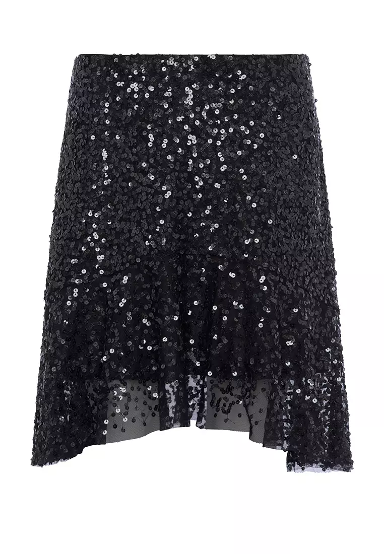 French connection emilia hotsell sequin midi skirt