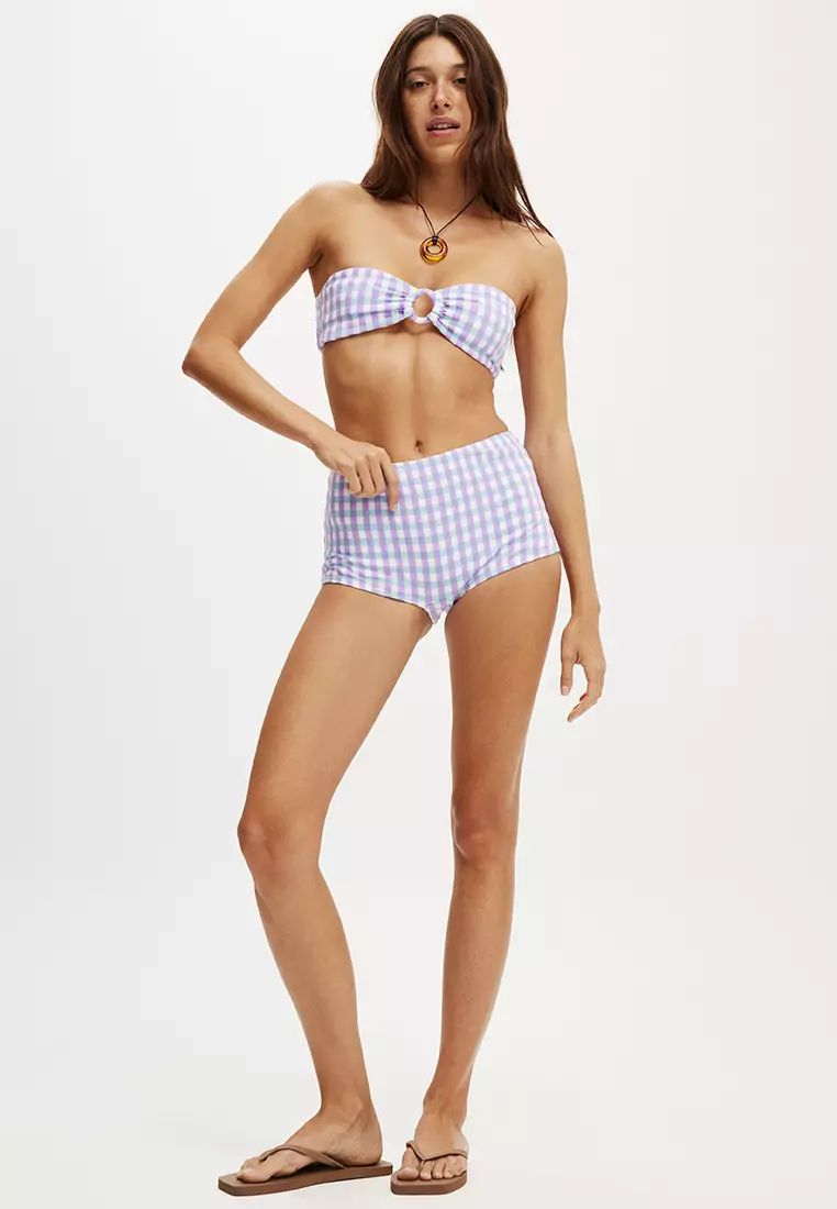 Ring Front Bandeau Bikini Top