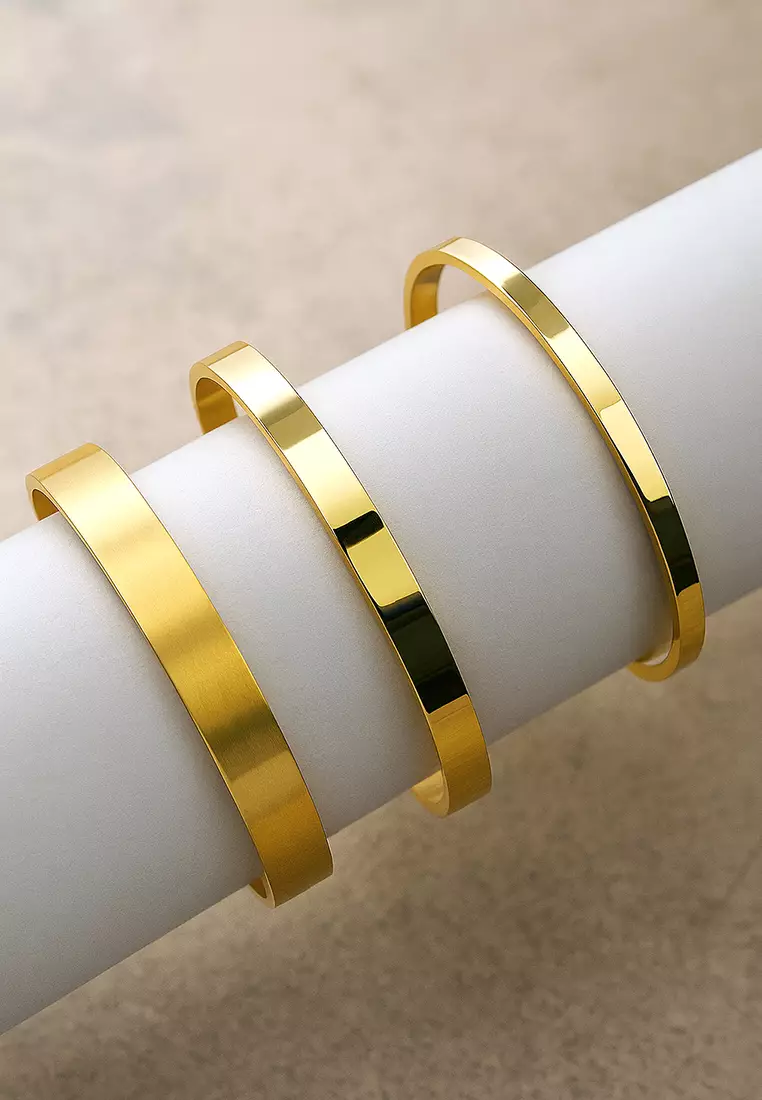 Avenue Classic Cuff Bangle Gold