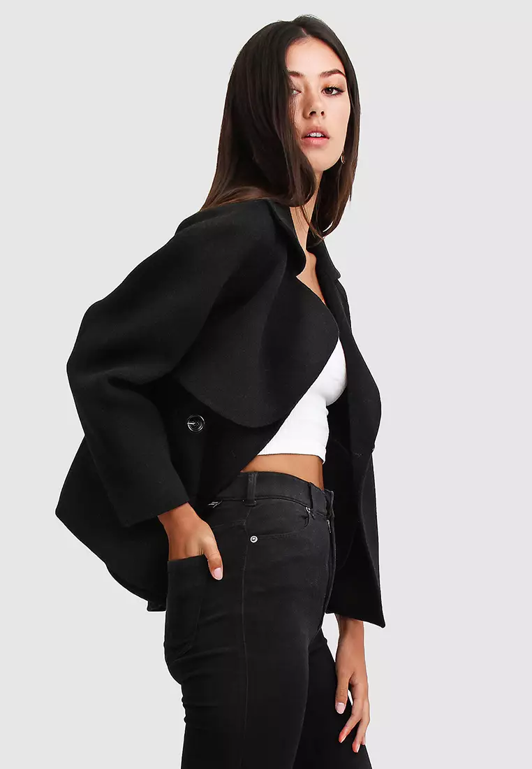 I'm Yours Wool Blend Peacoat