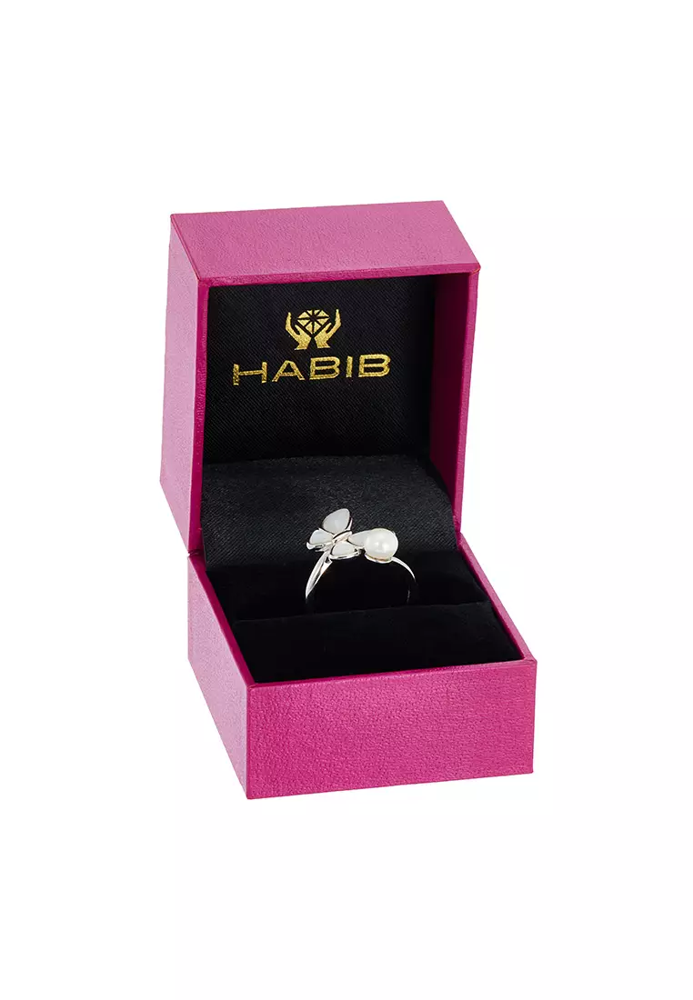 HABIB Fresh Water Pearl Ring in 925 Silver Z4528S(1)-R(WG)