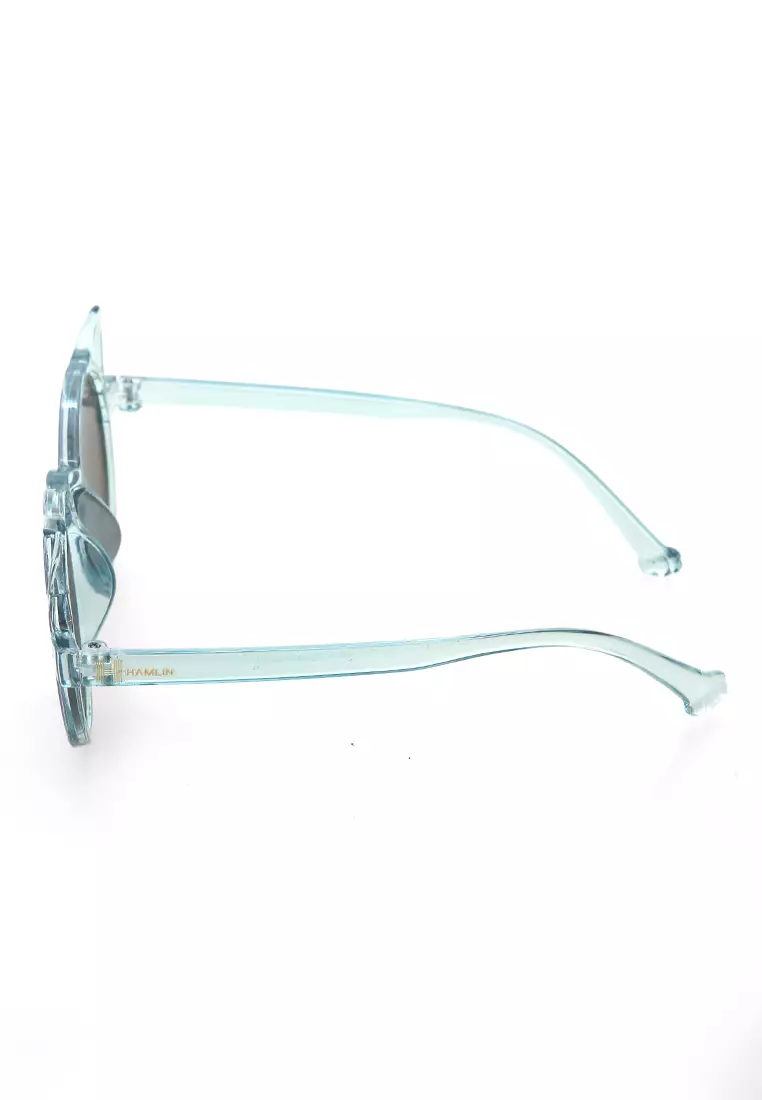 Ulrico Kacamata Hitam Anak Unisex Cat Ear Model Sunglasess Cute Design Material PC ORIGINAL - Blue