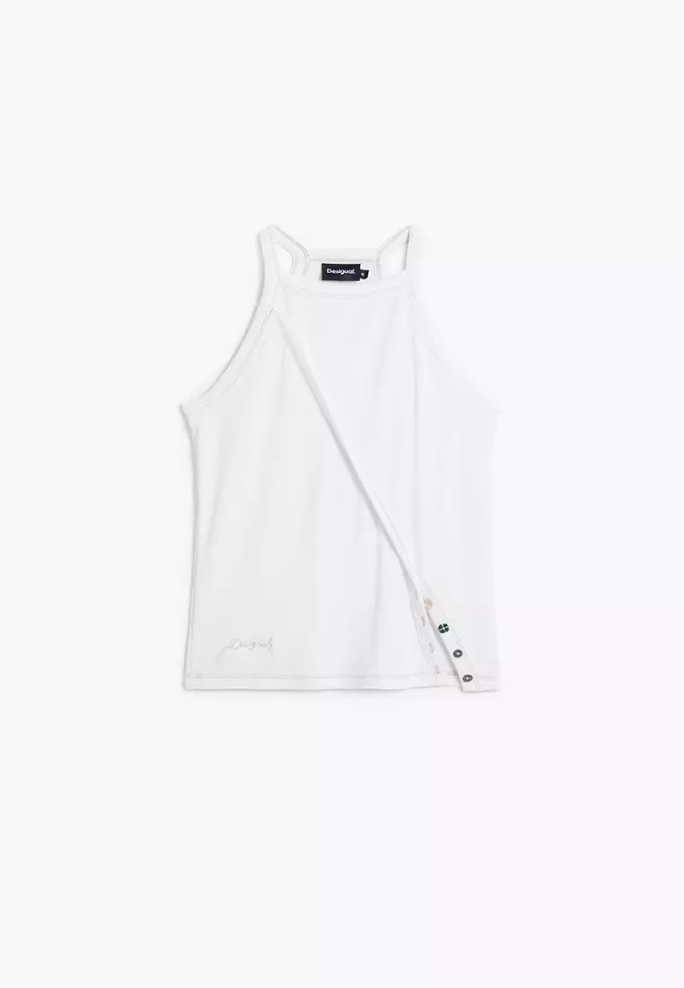 Tank top with opening