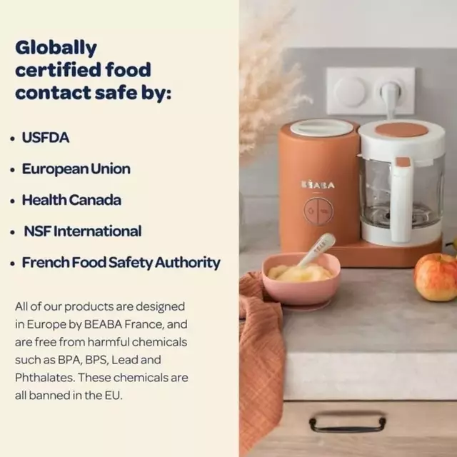 Beaba Babycook Neo Baby Food Maker Grey/White EU - Mesin Memasak MPASI & Makanan Bayi