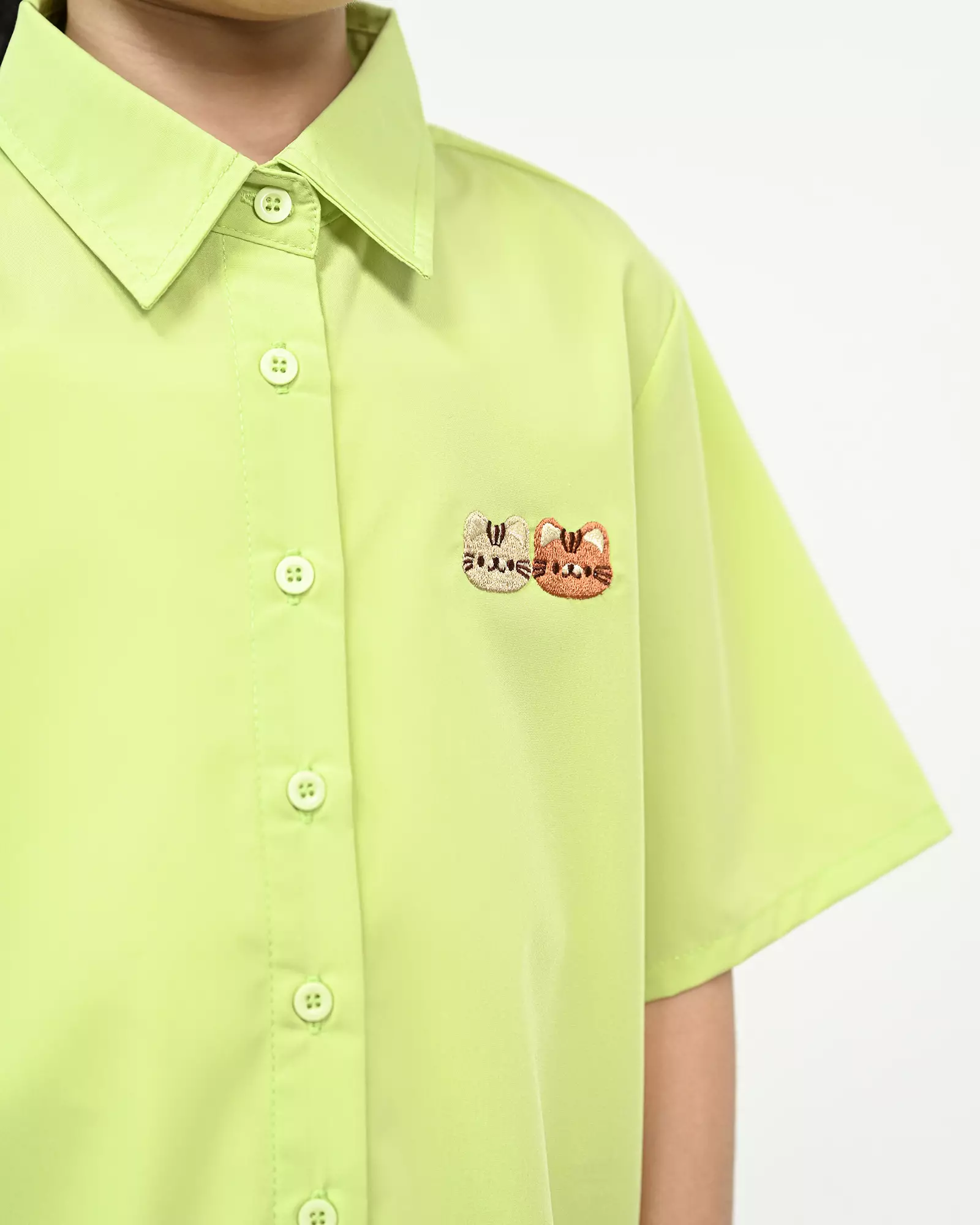 Geulis.id COLTA SHIRT - Green