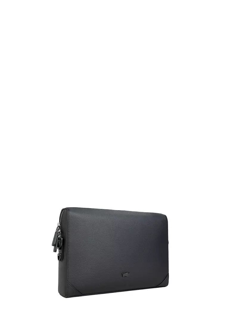 Braun Buffel Slate Medium Messenger In Black
