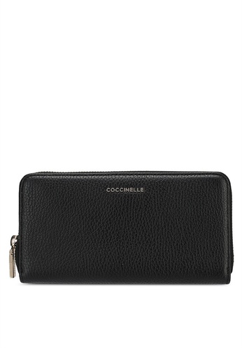 Coccinelle black Metallic Soft Wallet AD003ACEE5C27EGS_1